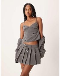 Motel - Madira Floral Ebroidered Co-ord Cami Top - Lyst