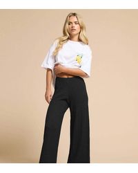 PixieGirl - Petite Bubble Textured Wide Leg Trousers - Lyst