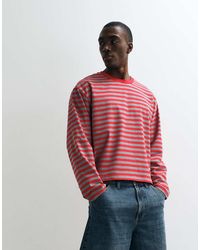 Collusion - Heavyweight Stripe Long Sleeve Boxy T-Shirt - Lyst