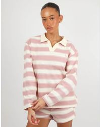 SIMMI - X Mia Khan Madrid Stripe Rugby Top - Lyst