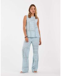 Object - Crochet And Lace Patchwork Trouser Co-ord - Lyst