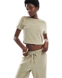 4th & Reckless - Gestreept T-Shirt Van Badstof Met Geborduurd Logo - Lyst