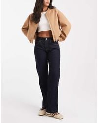 Cotton On - Vaqueros Azules De Talle Bajo Y Corte Recto De Cotton On - Lyst