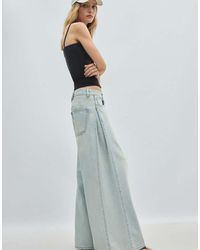 Stradivarius - Pleated Super Wide-leg Jeans - Lyst