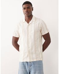Threadbare - Cotton Short Sleeve Textured Shirt - Lyst
