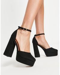 ASOS - Priority Platform High Block Heeled Shoes - Lyst