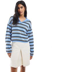 ASOS - Compact Knitted Long Sleeve Polo Top - Lyst