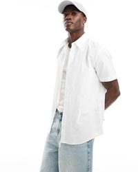 SELECTED - Overhemd Met Korte Mouwen Van Linnenmix - Lyst