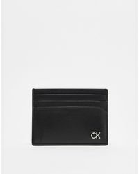 Calvin Klein - Porte-cartes avec logo ck en métal - Lyst