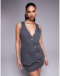 River Island - Asymmetric Waistcoat - Lyst