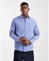 ASOS - – regular-fit-hemd aus seersucker - Lyst