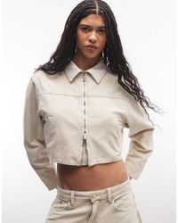 Liquor N Poker - Boxy Cord Contrast Collar Jacket - Lyst