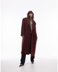 TOPSHOP - Premium Formal Coat With Wool - Lyst