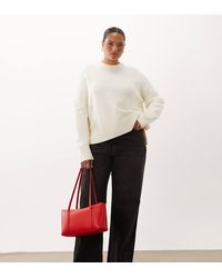 ASOS - Asos Design Curve Relaxed Jumper With Side Split Detail - Lyst