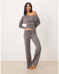 Gina Tricot - Co-ord Low Waist Loungewear Trousers - Lyst