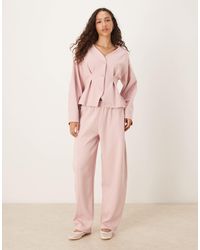 ASOS - Interlock Barrel Leg Sweatpants With Seam Detail - Lyst