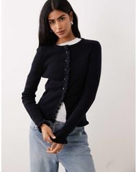 Mango - – strickjacke aus wollmix - Lyst