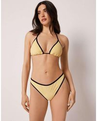 Calzedonia - Triangle Bikini Top Bicolor Piping - Lyst