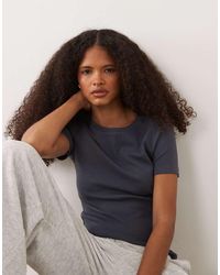 JJ Rebel - Ribbed Short Sleeved T-shirt - Lyst