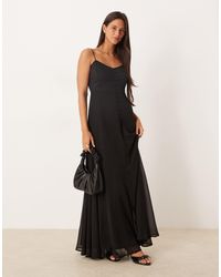 ASOS - – gestuftes camisole-maxikleid - Lyst