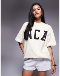 ASOS - Weekend Collective Icon Oversized T-Shirt With Embroidered Wca Graphic - Lyst
