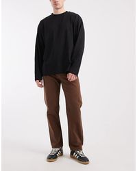 Jack & Jones - Vaqueros Marrones De Corte Recto Chris De - Lyst
