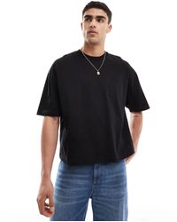 ASOS - T-shirt épais oversize coupe carrée - Lyst