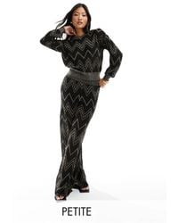 Only Petite - Lightweight Chevron Trouser Co-ord - Lyst