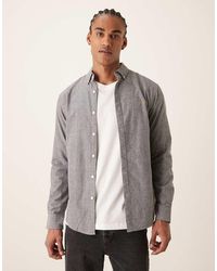 Farah - Steen Long Sleeve Casual Logo Shirt - Lyst