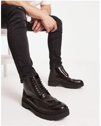 H by Hudson - Exclusive Brogue Boots - Lyst