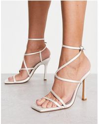 London Rebel - Strappy Heeled Sandals - Lyst