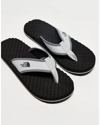 The North Face - Chanclas Grises Y Negras Base Camp Ii De - Lyst