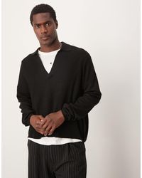 ASOS - – langärmliges oversize-polohemd aus strick - Lyst