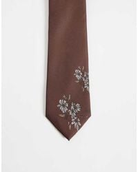 ASOS - Floral Graphic Print Tie - Lyst