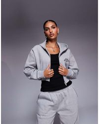 Good For Nothing - Cropped Zip Through Hoodie - Lyst