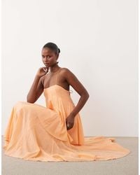 ASOS - Premium Tiered Cami Maxi Dress With Godet Full Hem Skirt - Lyst