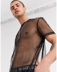 ASOS Relaxed Extreme Longline T-shirt - Black