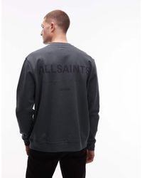 AllSaints - Future Crew Neck Sweatshirt - Lyst