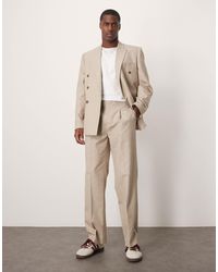 ASOS - Straight Leg Suit Trousers With Elasticated Waist - Lyst