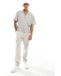 Weekday - Charlie Linen Boxy Fit Short Sleeve Shirt - Lyst