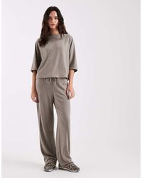 ONLY - Broek Met Wijde Pijpen En Zachte Textuur - Lyst