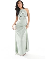 future state maxi dress Blue floral Wrap Dress for Women