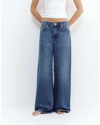 Pull&Bear - Jean ample oversize - foncé - Lyst