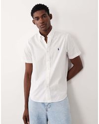 Polo Ralph Lauren - Icon Logo Short Sleeve Cotton Seersucker Shirt - Lyst
