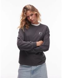 Carhartt - – nelson – langärmliges t-shirt - Lyst