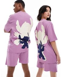 ASOS - Stitch Disney T-shirt And Shorts Pyjama Set - Lyst