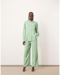 ARRANGE - Wide Leg Trouser With Contrast Stitch Co-ord - Lyst