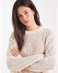 ASOS - Knitted Pointelle Jumper - Lyst
