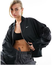 Nike - Essentials - giacca bomber oversize nera - Lyst