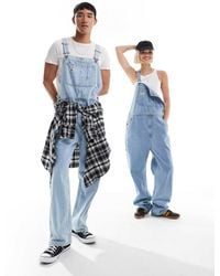 Dickies - Classic Denim Dungarees - Lyst